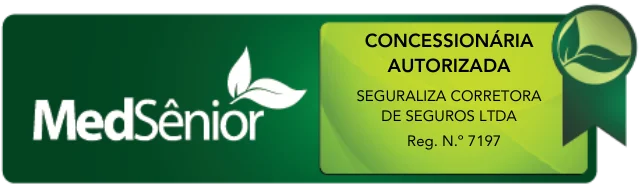 Selo oficial de Corretora Autorizada MedSênior – Seguraliza